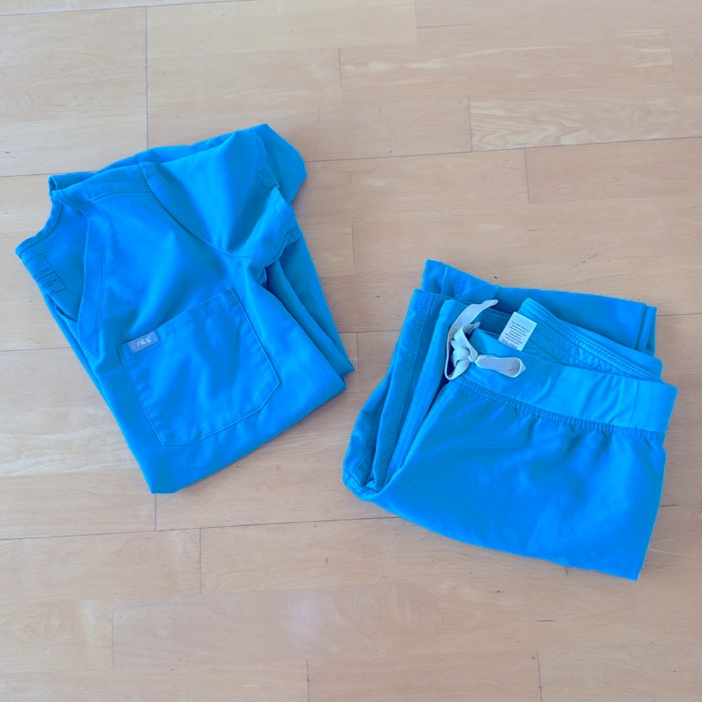 Figs turquoise set xxs+ small